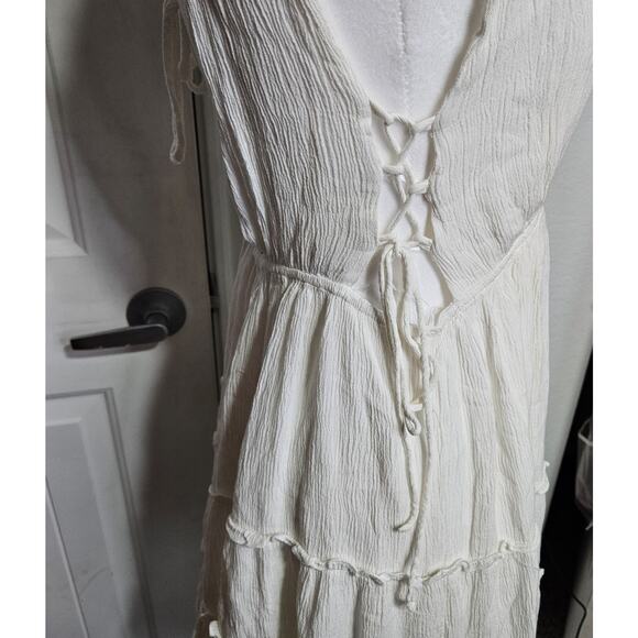 Cotton Candy LA Mini Swing Dress With Lace-up Cut Out Detailing On Side Lined... - Picture 4 of 9